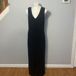 Scott McClintock ladies black sequined maxi dress. Size 14W.